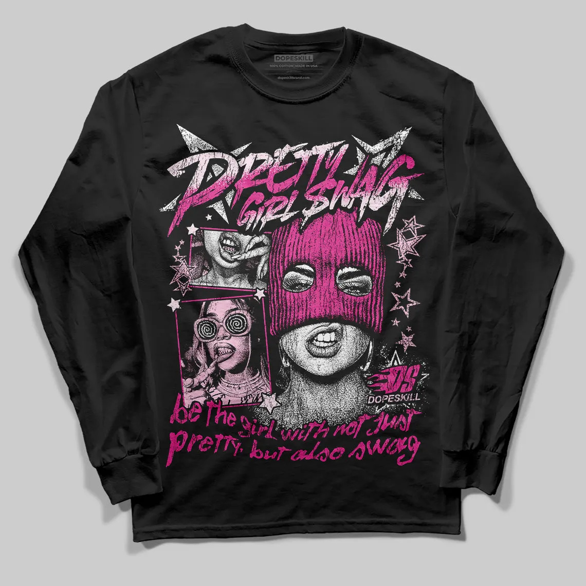 Triple Pink Dunk DopeSkill Long Sleeve T-Shirt Pretty Girl Swag Graphic sold by DopeSkill product image thumbnail 2