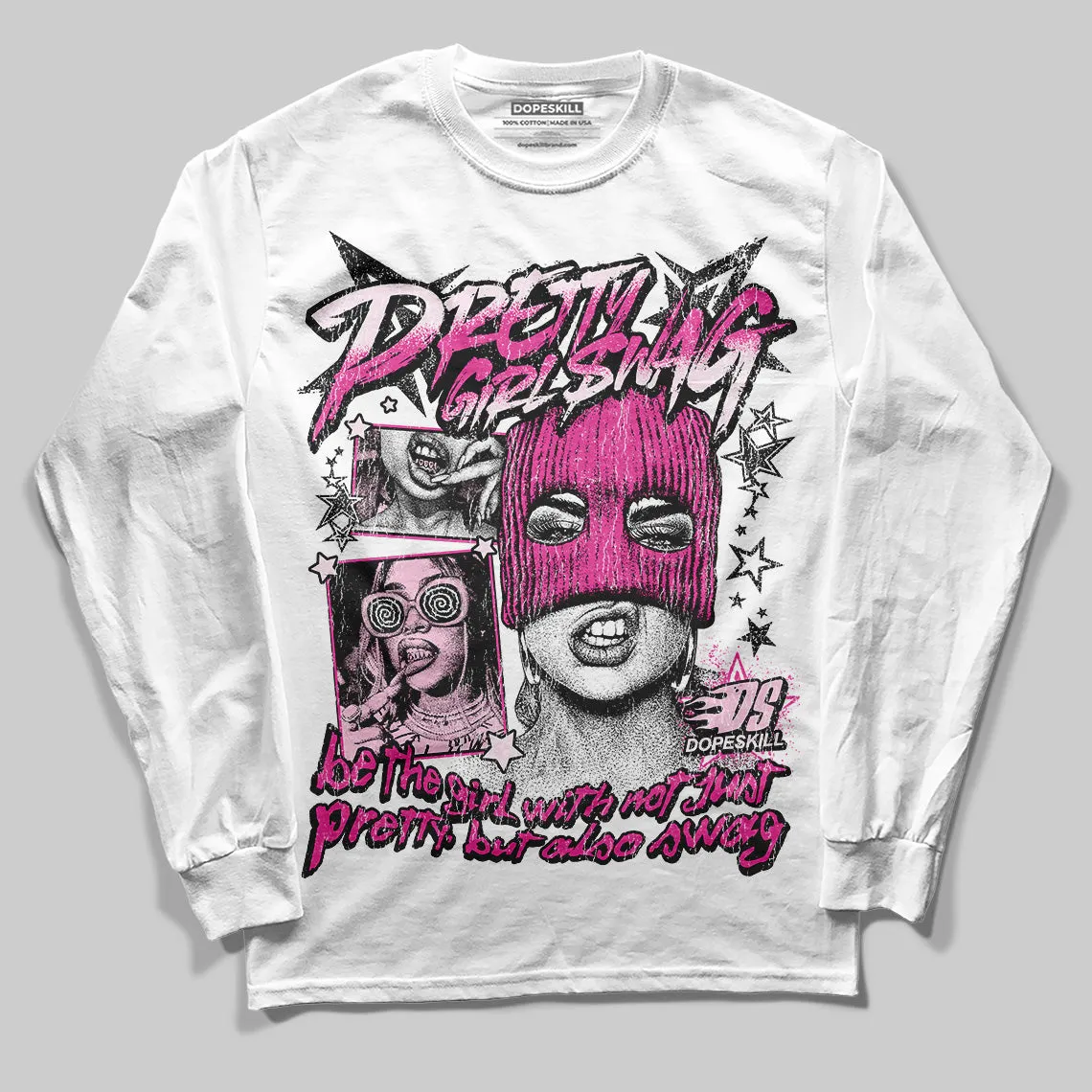 Triple Pink Dunk DopeSkill Long Sleeve T-Shirt Pretty Girl Swag Graphic sold by DopeSkill