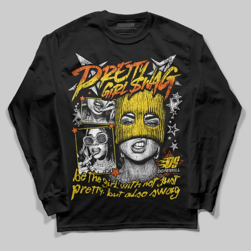 Black Tour Yellow AJ 4 Thunder DopeSkill Long Sleeve T-Shirt Pretty Girl Swag Graphic sold by DopeSkill
