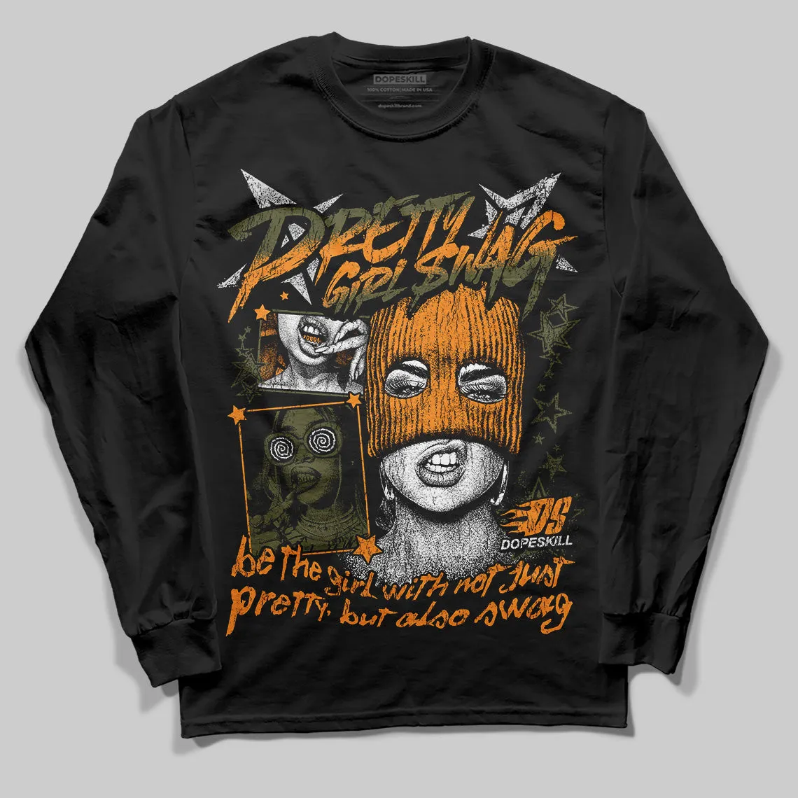 Olive 5s DopeSkill Long Sleeve T-Shirt Pretty Girl Swag Graphic sold by DopeSkill product image thumbnail 2