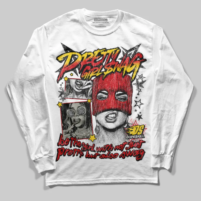 Fire Red 3s DopeSkill Long Sleeve T-Shirt Pretty Girl Swag Graphic sold by DopeSkill