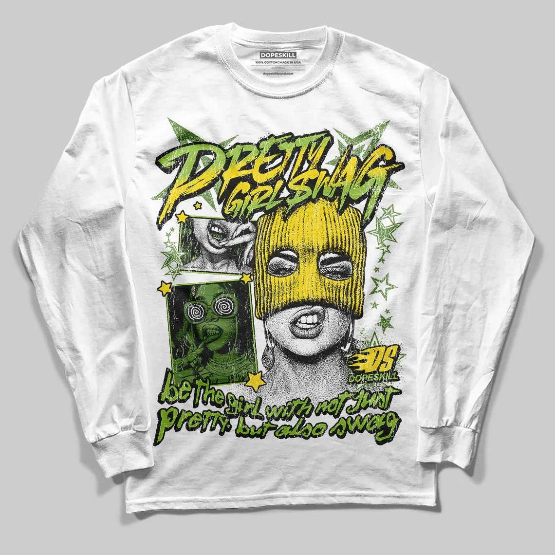 Dunk 'Chlorophyll' DopeSkill Long Sleeve T-Shirt Pretty Girl Swag Graphic sold by DopeSkill