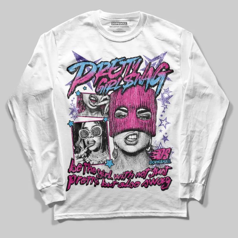 Dunk Active Fuchsia DopeSkill Long Sleeve T-Shirt Pretty Girl Swag Graphic sold by DopeSkill