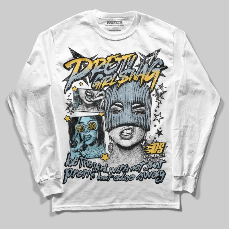 Blue Grey 13s DopeSkill Long Sleeve T-Shirt Pretty Girl Swag Graphic sold by DopeSkill