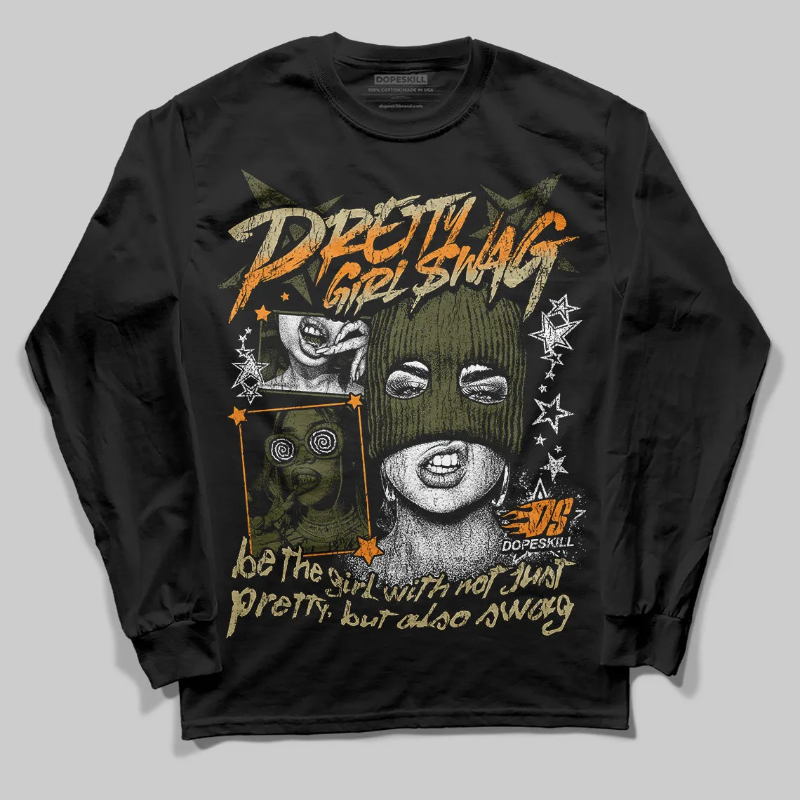 Olive Collection DopeSkill Long Sleeve T-Shirt Pretty Girl Swag Graphic sold by DopeSkill product image thumbnail 2