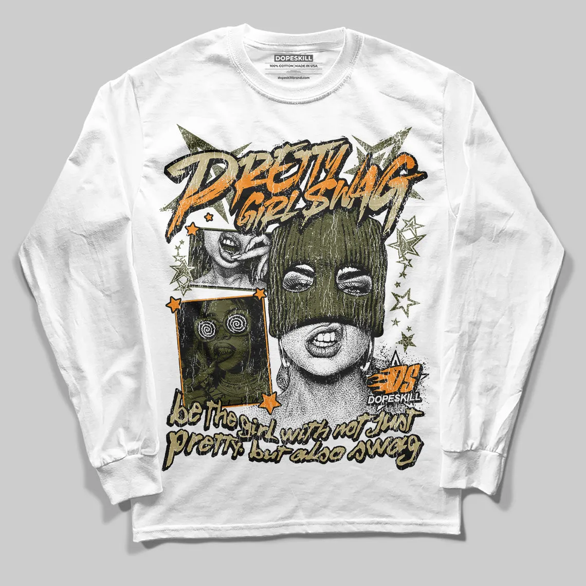 Olive Collection DopeSkill Long Sleeve T-Shirt Pretty Girl Swag Graphic sold by DopeSkill