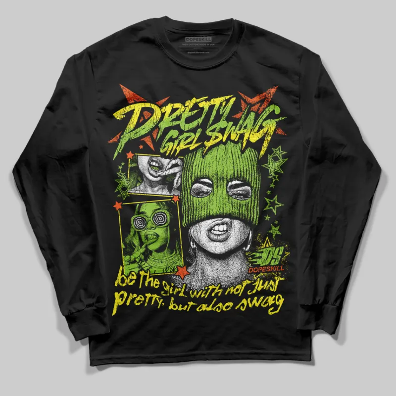 Neon Green Collection DopeSkill Long Sleeve T-Shirt Pretty Girl Swag Graphic sold by DopeSkill
