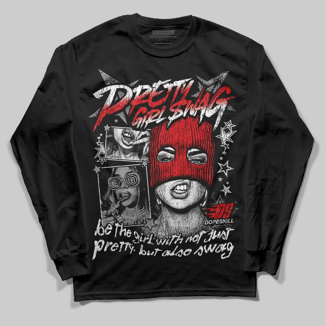 Black and White Collection DopeSkill Long Sleeve T-Shirt Pretty Girl Swag Graphic sold by DopeSkill