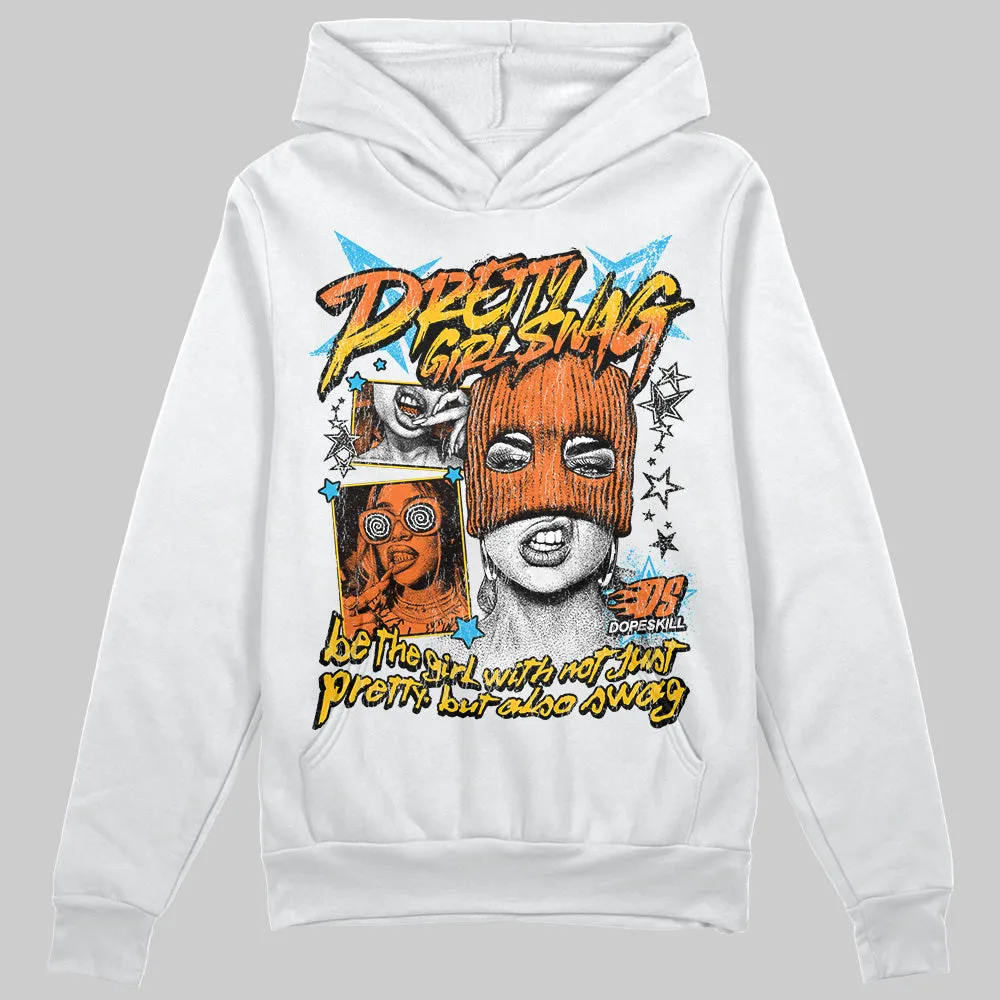 Orange Black White DopeSkill Hoodie Sweatshirt Pretty Girl Swag Graphic sold by DopeSkill