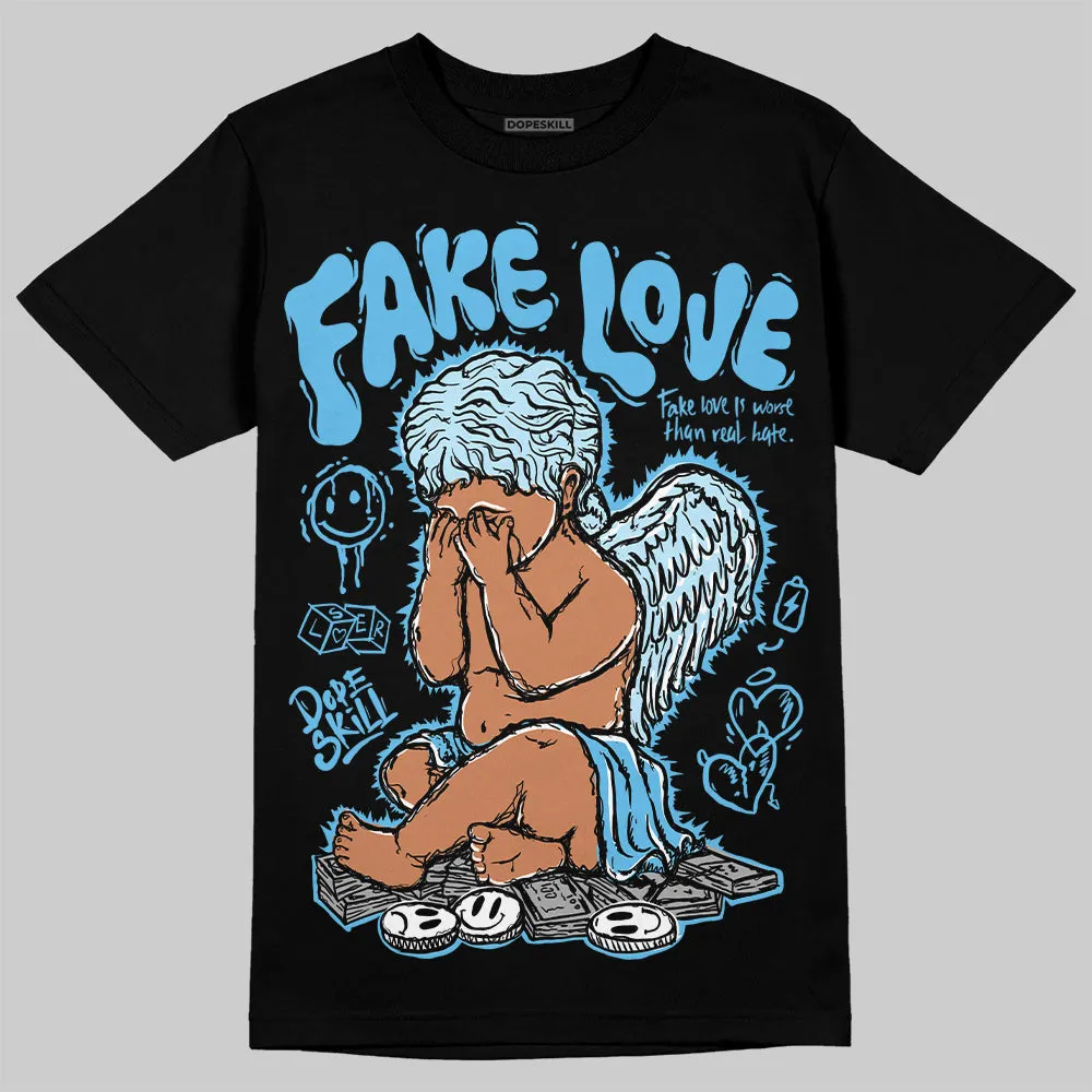 Legend Blue 11s DopeSkill T-Shirt New Fake Love Graphic sold by DopeSkill product image thumbnail 2