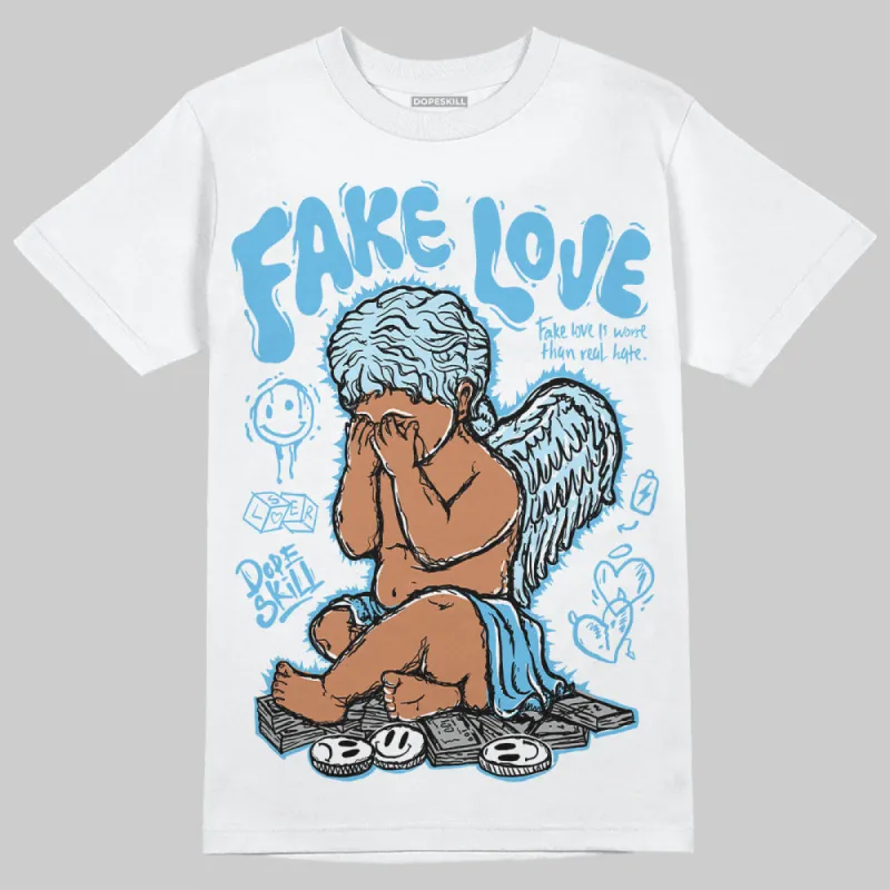 Legend Blue 11s DopeSkill T-Shirt New Fake Love Graphic sold by DopeSkill
