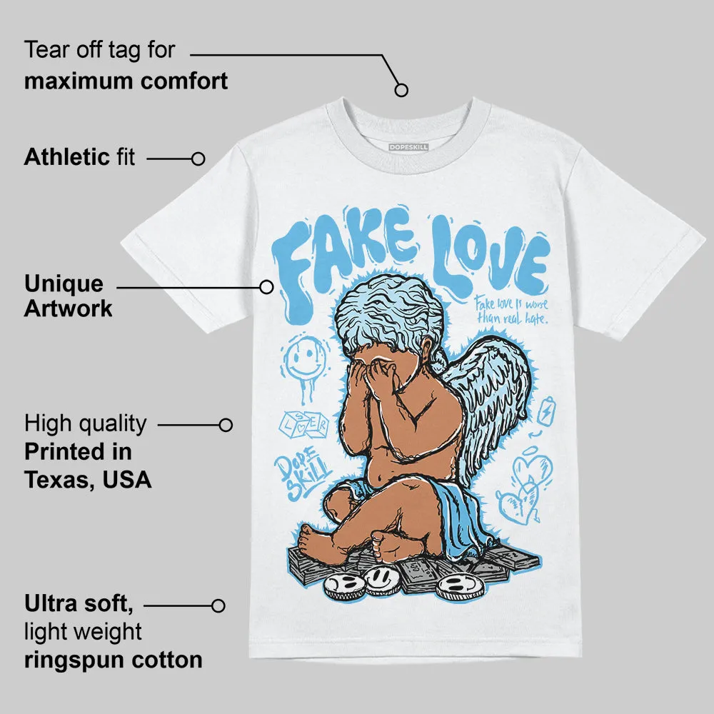 Legend Blue 11s DopeSkill T-Shirt New Fake Love Graphic sold by DopeSkill product image thumbnail 3