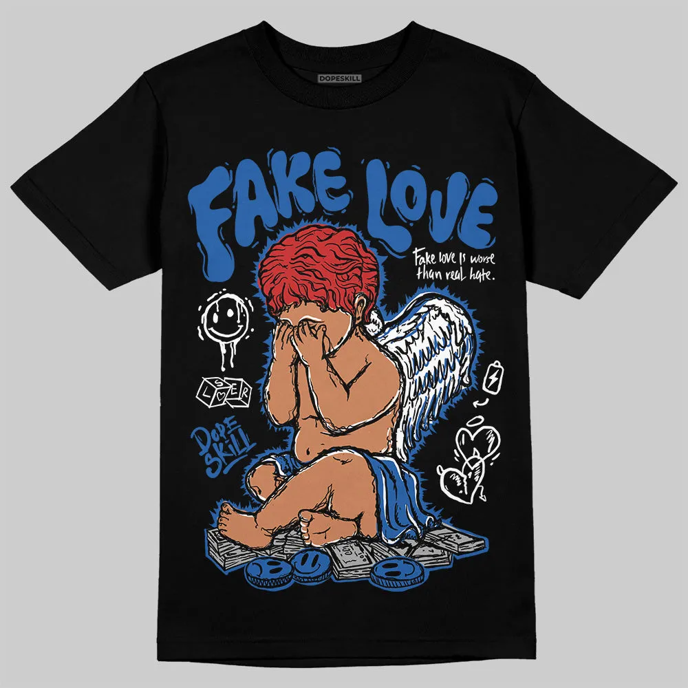 Blueberry 12s DopeSkill T-Shirt New Fake Love Graphic sold by DopeSkill