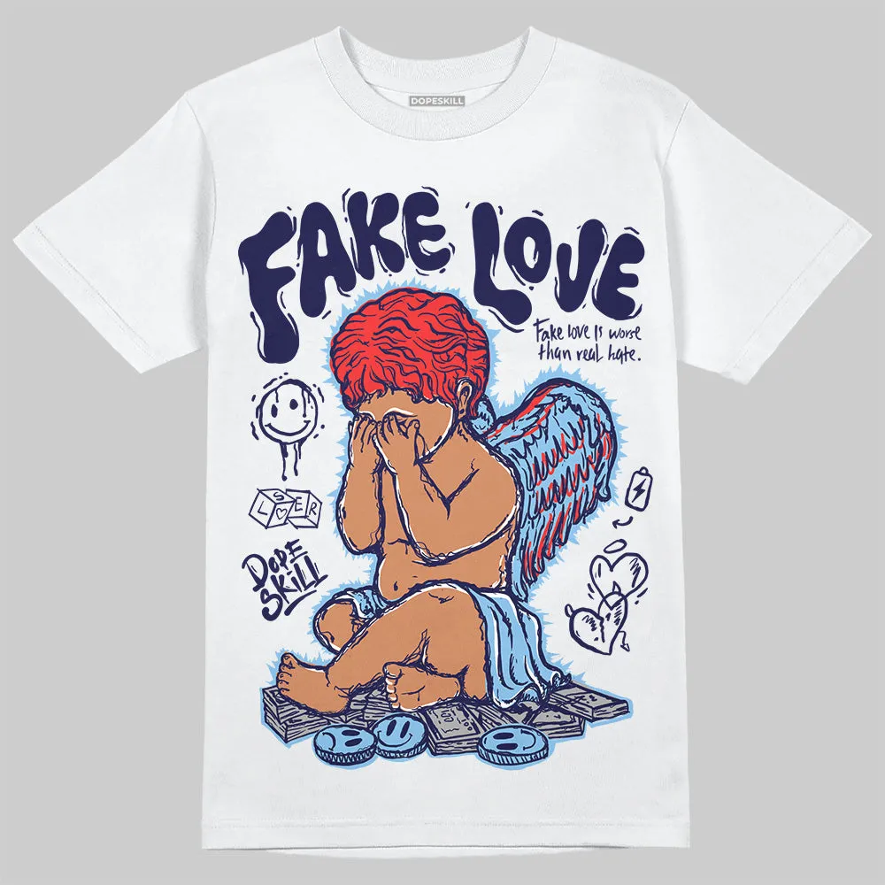 University Blue Collection DopeSkill T-Shirt New Fake Love Graphic sold by DopeSkill