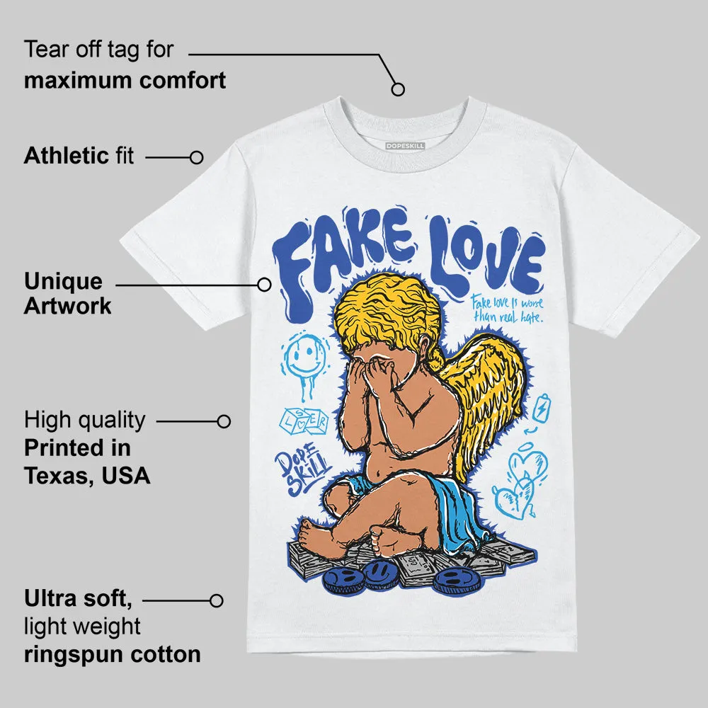 Royal Blue Collection DopeSkill T-Shirt New Fake Love Graphic sold by DopeSkill product image thumbnail 3