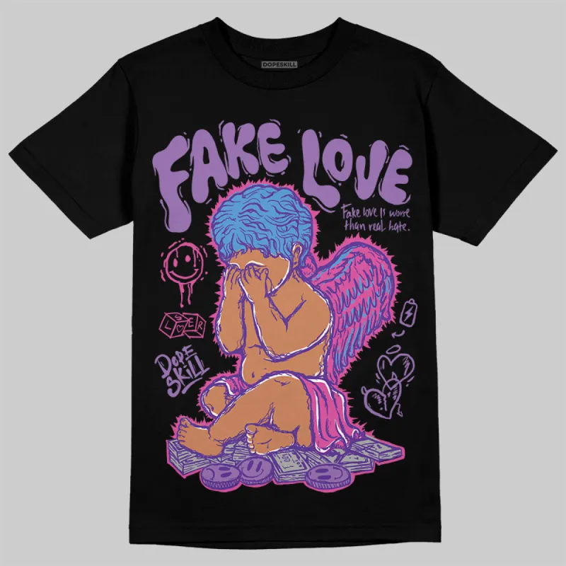 PURPLE Collection DopeSkill T-Shirt New Fake Love Graphic sold by DopeSkill
