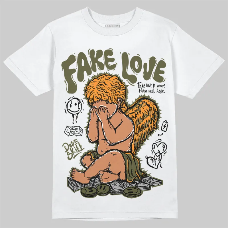 Olive Collection DopeSkill T-Shirt New Fake Love Graphic sold by DopeSkill