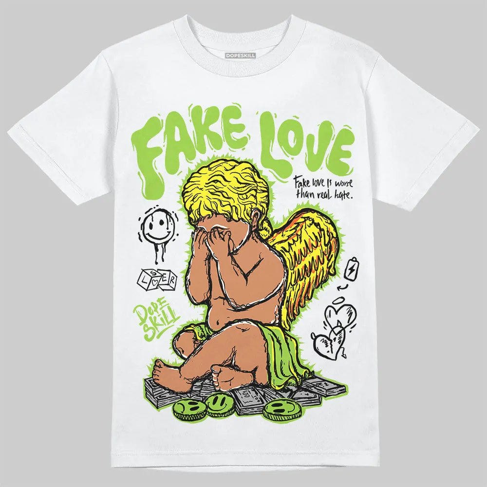 Neon Green Collection DopeSkill T-Shirt New Fake Love Graphic sold by DopeSkill product image thumbnail 2