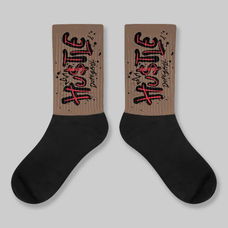 Olive 9s DopeSkill Sublimated Socks Hustle Graphic sold by DopeSkill