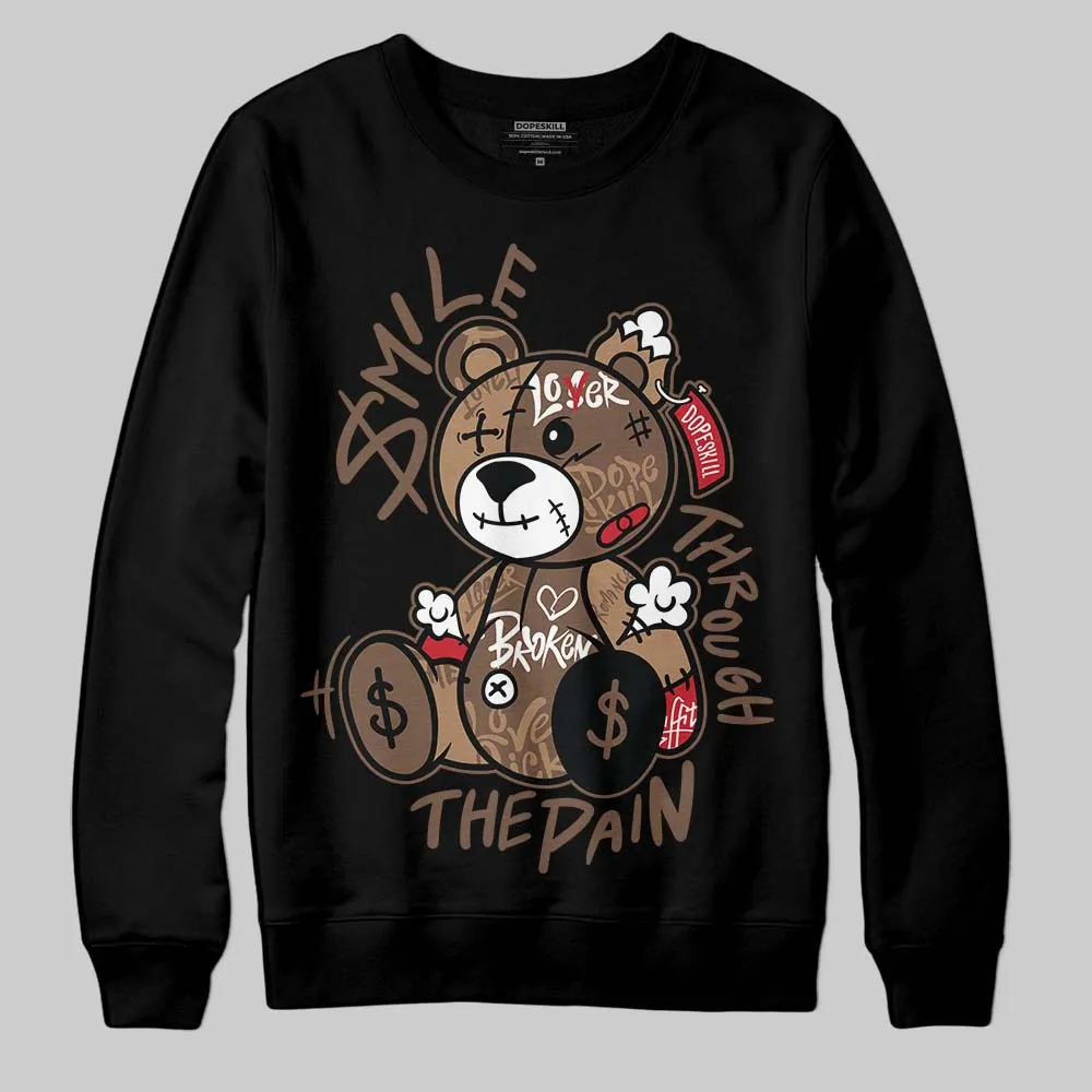 Olive 9s DopeSkill Sweatshirt Smile Through The Pain Graphic sold by DopeSkill product image thumbnail 2
