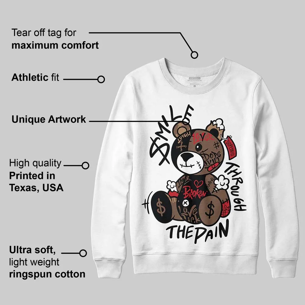 Olive 9s DopeSkill Sweatshirt Smile Through The Pain Graphic sold by DopeSkill product image thumbnail 3