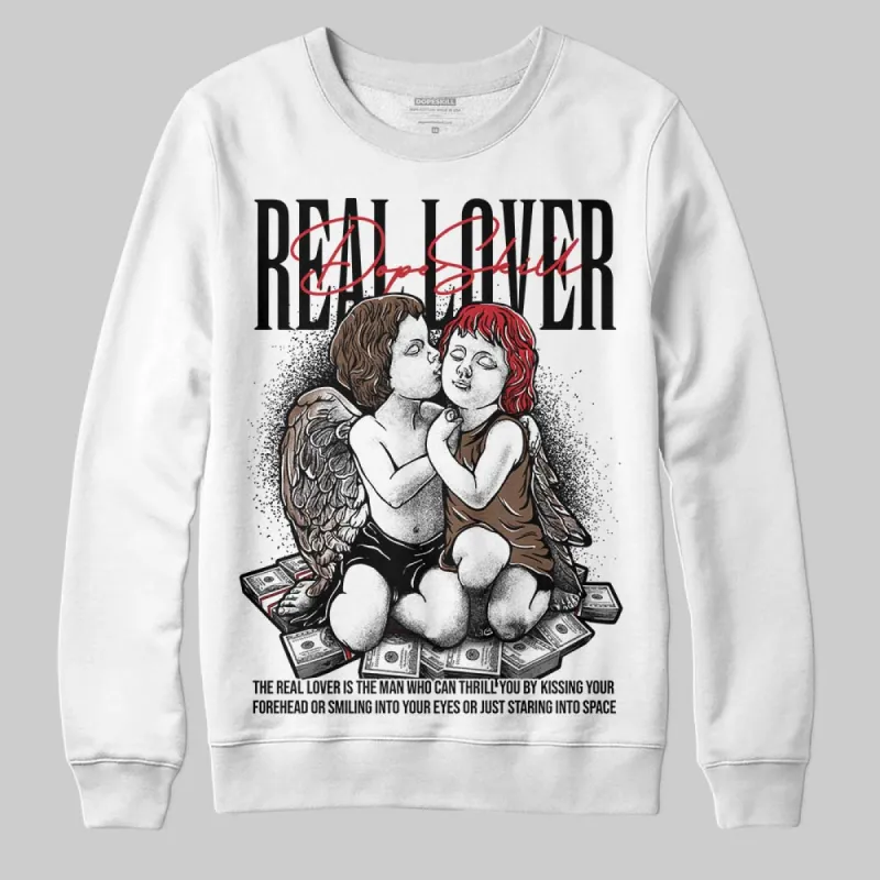 Olive 9s DopeSkill Sweatshirt Real Lover Graphic sold by DopeSkill