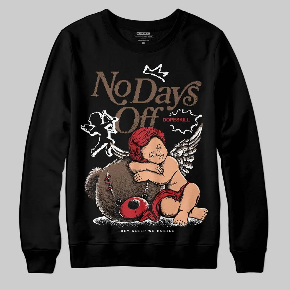 Olive 9s DopeSkill Sweatshirt New No Days Off Graphic sold by DopeSkill product image thumbnail 2