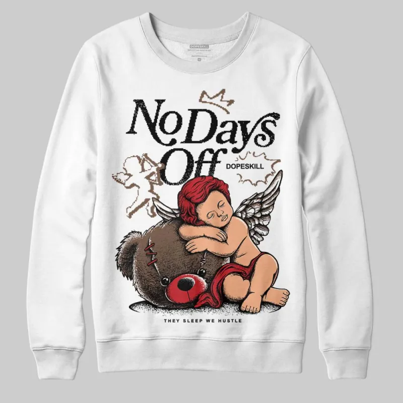 Olive 9s DopeSkill Sweatshirt New No Days Off Graphic sold by DopeSkill
