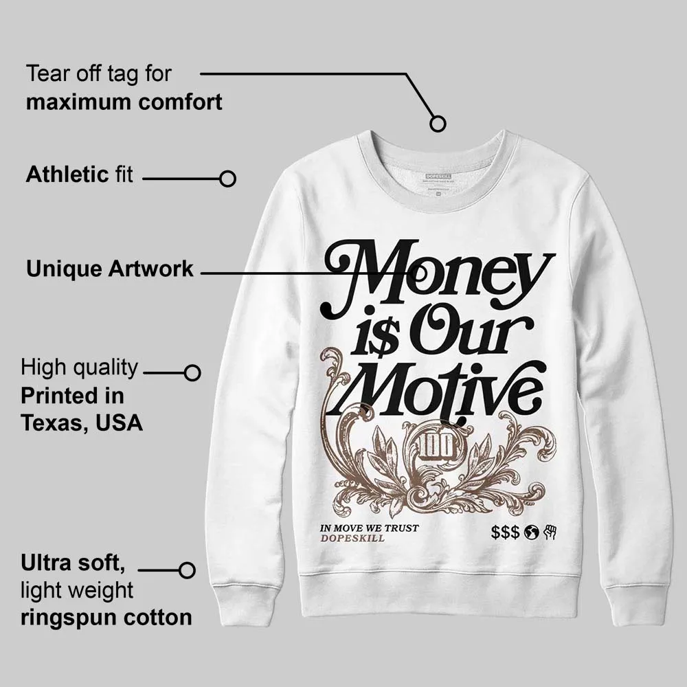 Olive 9s DopeSkill Sweatshirt Money Is Our Motive Typo Graphic sold by DopeSkill product image thumbnail 3