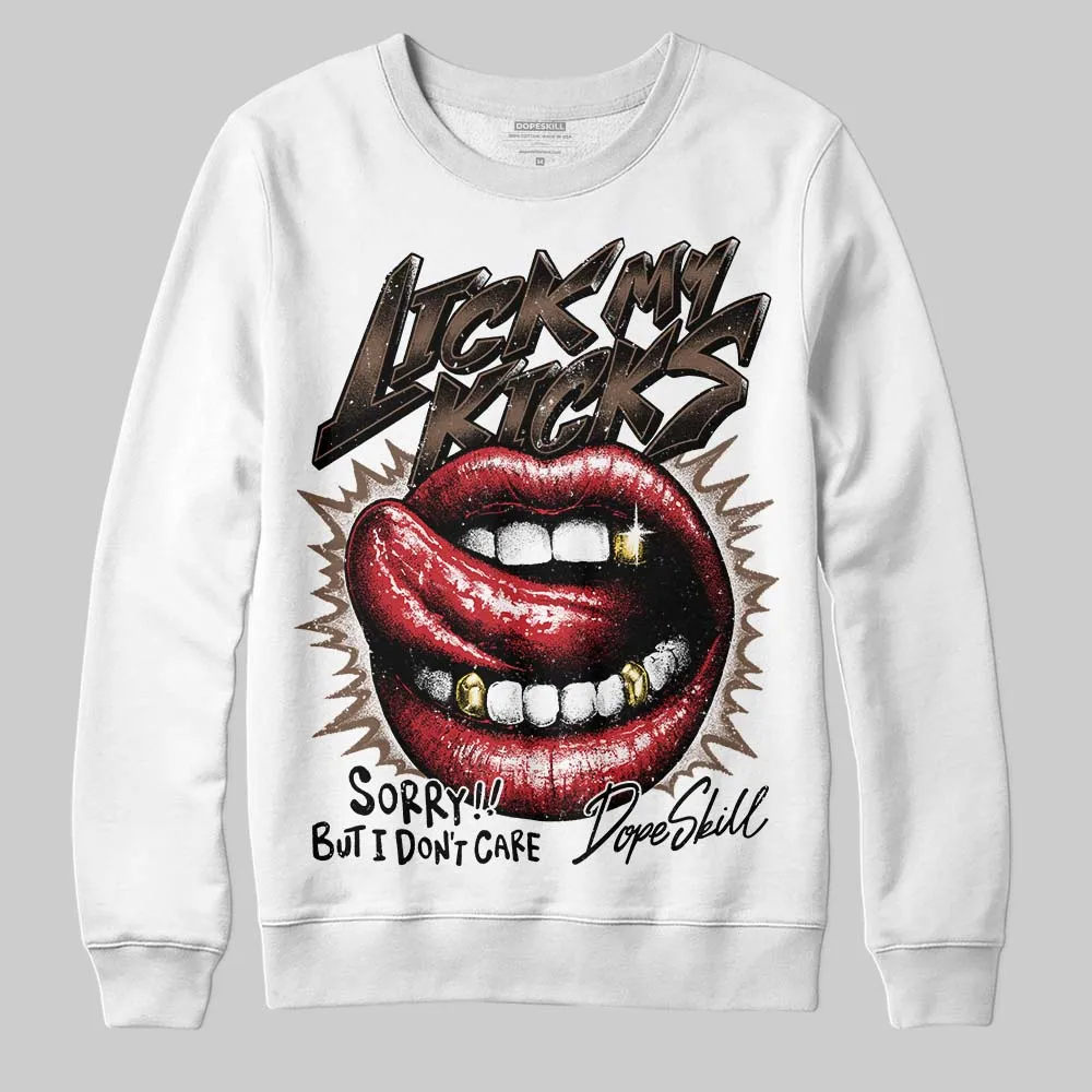 Olive 9s DopeSkill Sweatshirt Lick My Kicks Graphic sold by DopeSkill