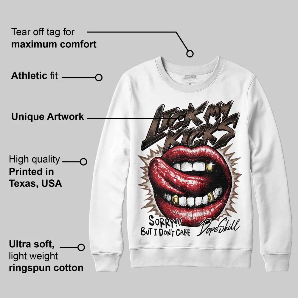 Olive 9s DopeSkill Sweatshirt Lick My Kicks Graphic sold by DopeSkill product image thumbnail 3