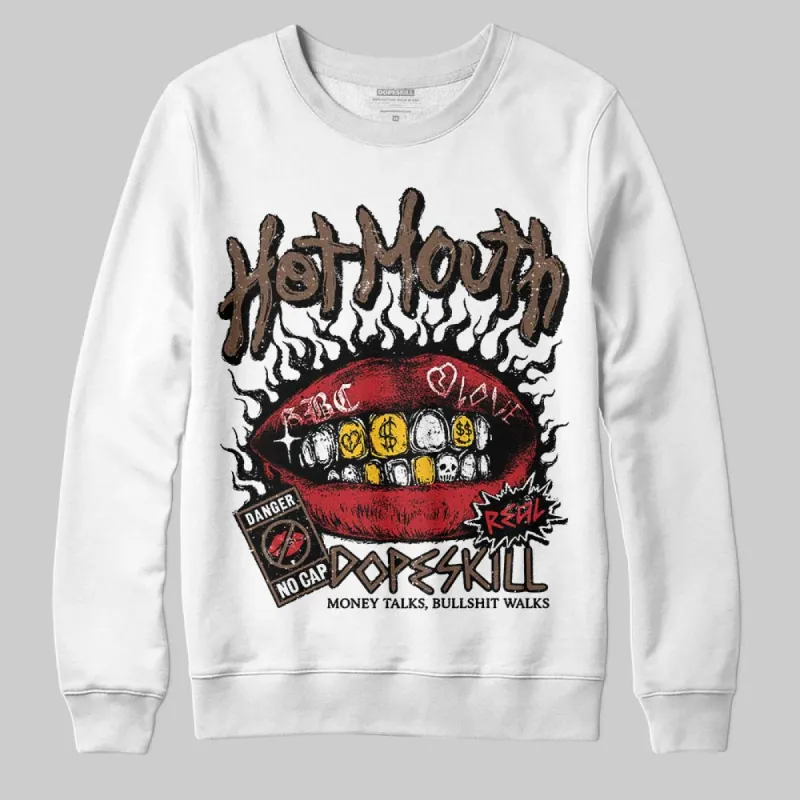Olive 9s DopeSkill Sweatshirt Hot Mouth Graphic sold by DopeSkill