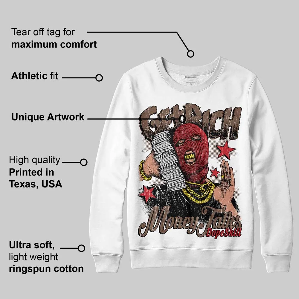 Olive 9s DopeSkill Sweatshirt Get Rich Graphic sold by DopeSkill product image thumbnail 3