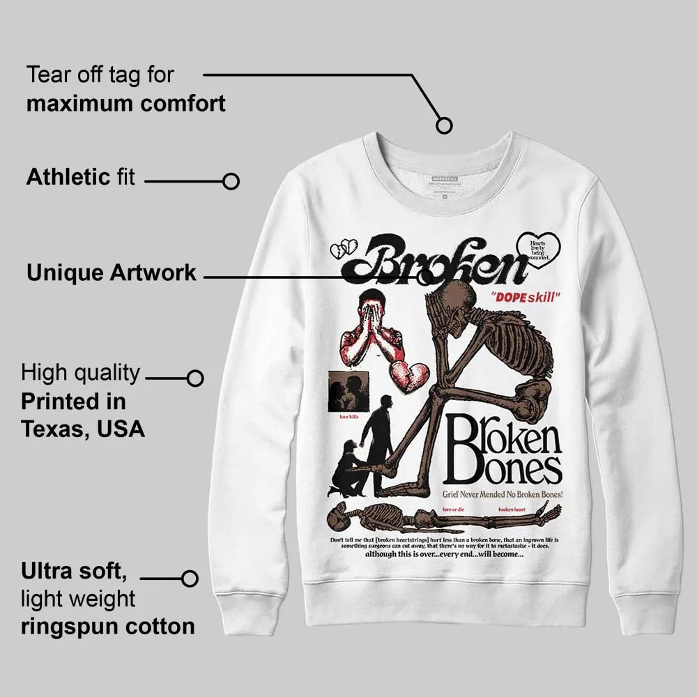Olive 9s DopeSkill Sweatshirt Broken Bones Graphic sold by DopeSkill product image thumbnail 3