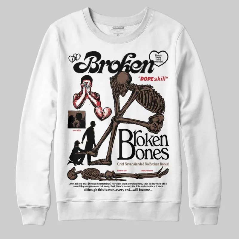 Olive 9s DopeSkill Sweatshirt Broken Bones Graphic sold by DopeSkill