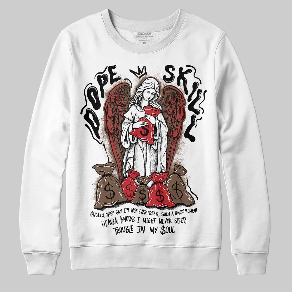Olive 9s DopeSkill Sweatshirt Angels Graphic sold by DopeSkill