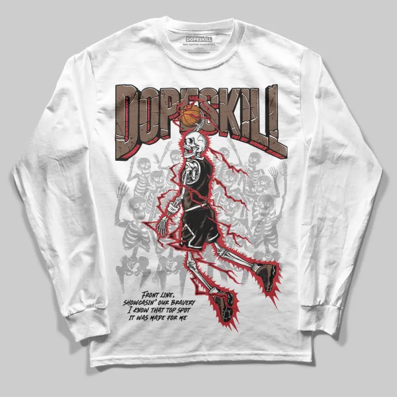 Olive 9s DopeSkill Long Sleeve T-Shirt Thunder Dunk Graphic sold by DopeSkill