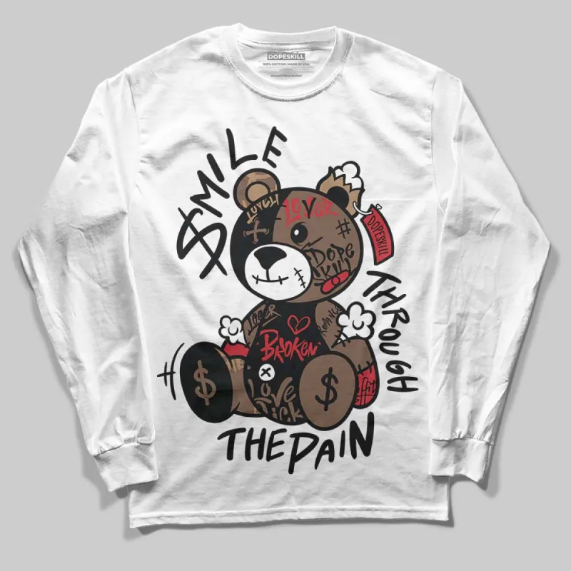 Olive 9s DopeSkill Long Sleeve T-Shirt Smile Through The Pain Graphic sold by DopeSkill