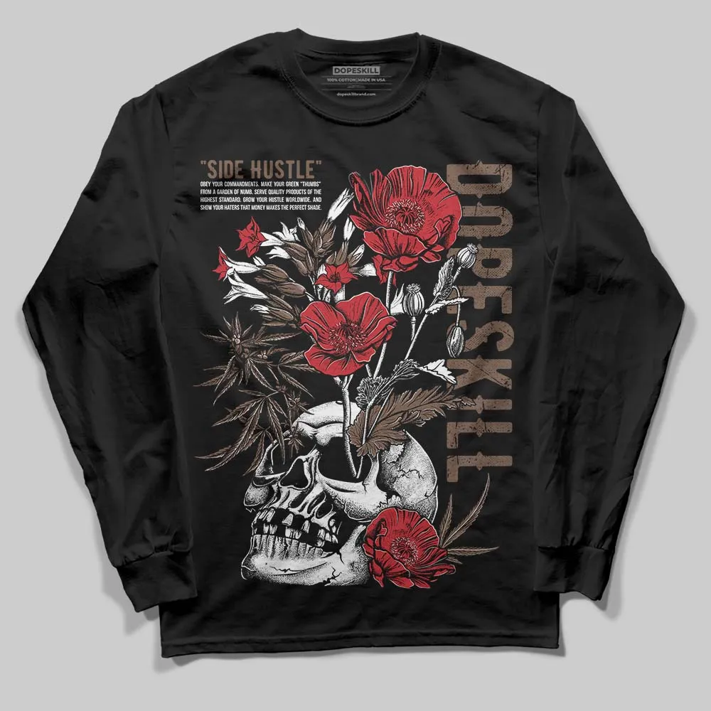 Olive 9s DopeSkill Long Sleeve T-Shirt Side Hustle Graphic sold by DopeSkill product image thumbnail 2