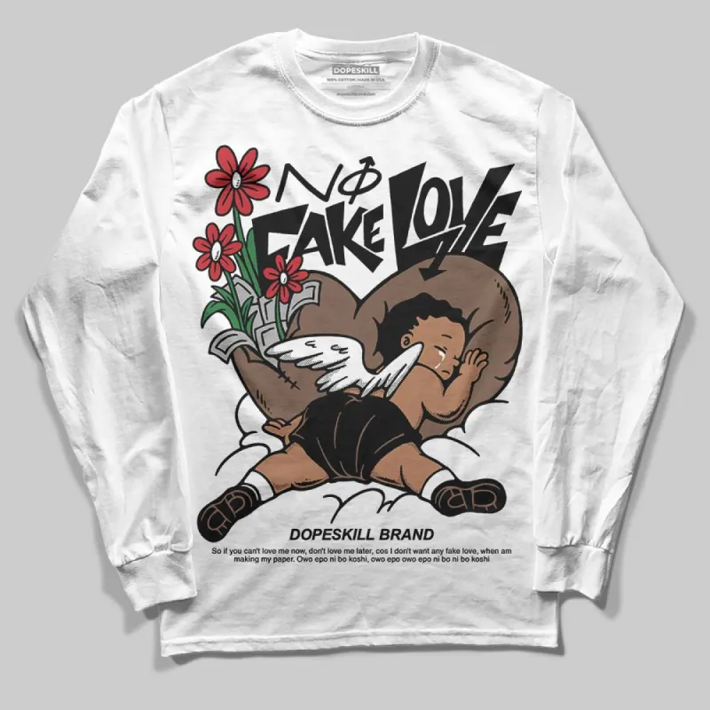 Olive 9s DopeSkill Long Sleeve T-Shirt No Fake Love Graphic sold by DopeSkill