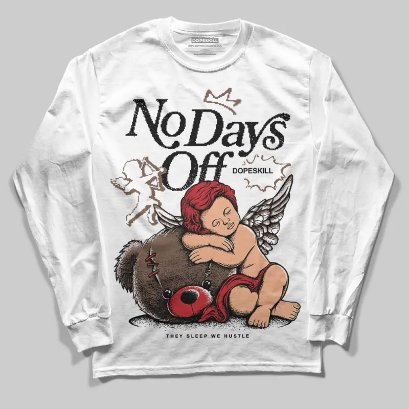 Olive 9s DopeSkill Long Sleeve T-Shirt New No Days Off Graphic sold by DopeSkill