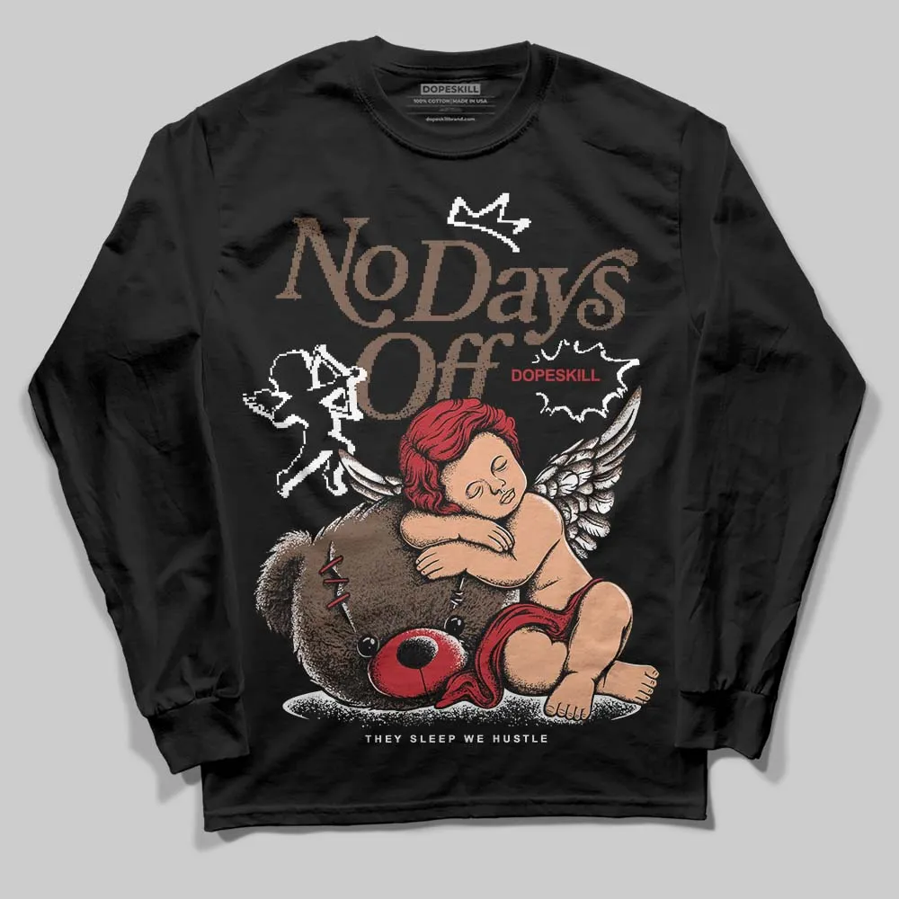 Olive 9s DopeSkill Long Sleeve T-Shirt New No Days Off Graphic sold by DopeSkill product image thumbnail 2