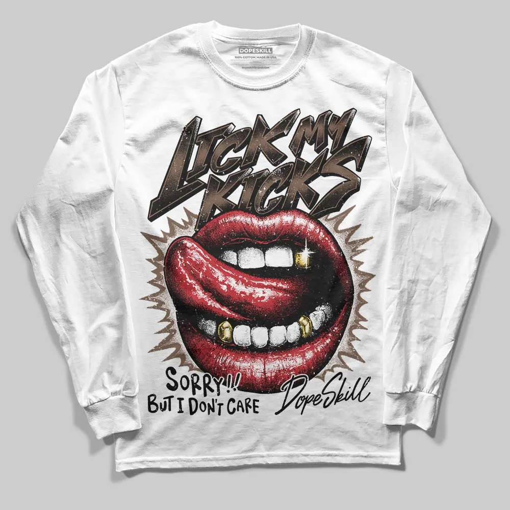 Olive 9s DopeSkill Long Sleeve T-Shirt Lick My Kicks Graphic sold by DopeSkill