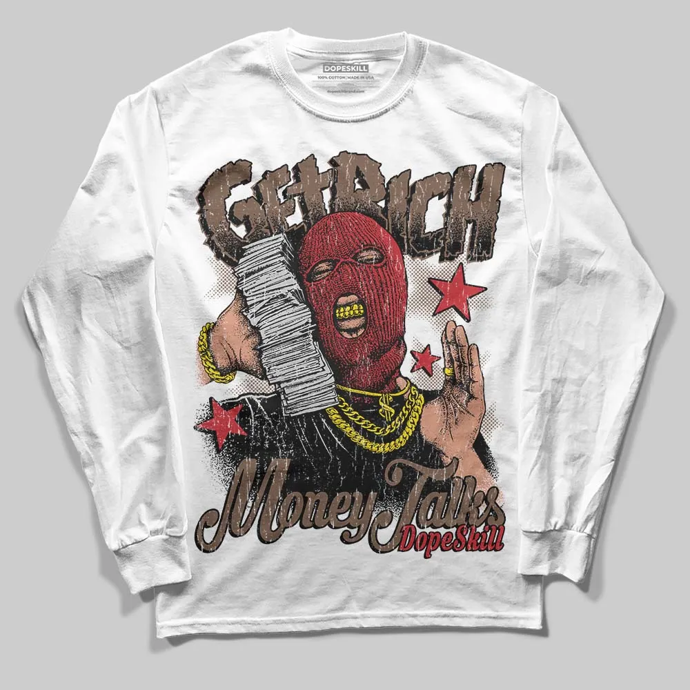 Olive 9s DopeSkill Long Sleeve T-Shirt Get Rich Graphic sold by DopeSkill