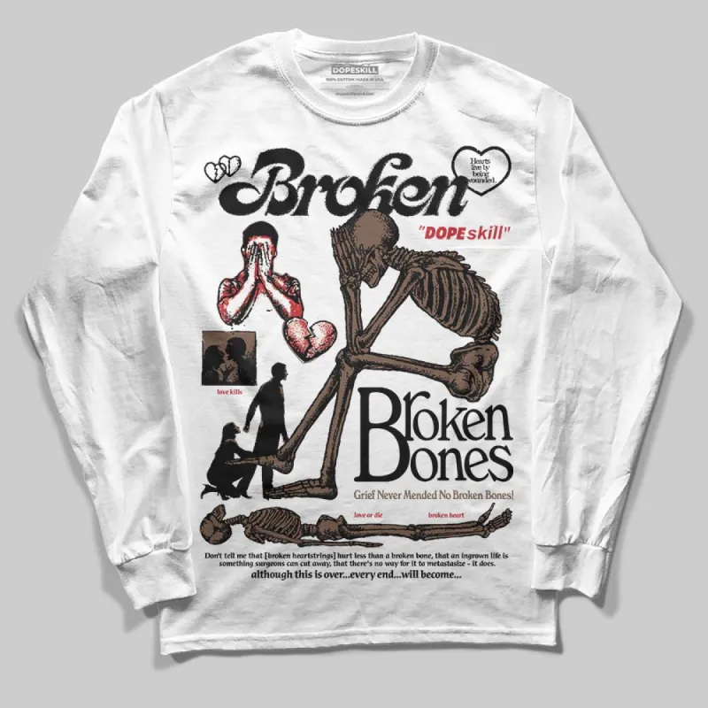 Olive 9s DopeSkill Long Sleeve T-Shirt Broken Bones Graphic sold by DopeSkill