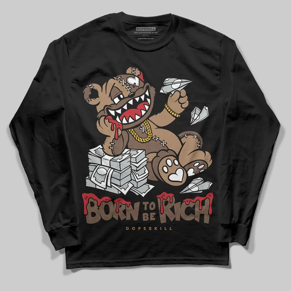 Olive 9s DopeSkill Long Sleeve T-Shirt Born To Be Rich Graphic sold by DopeSkill product image thumbnail 2