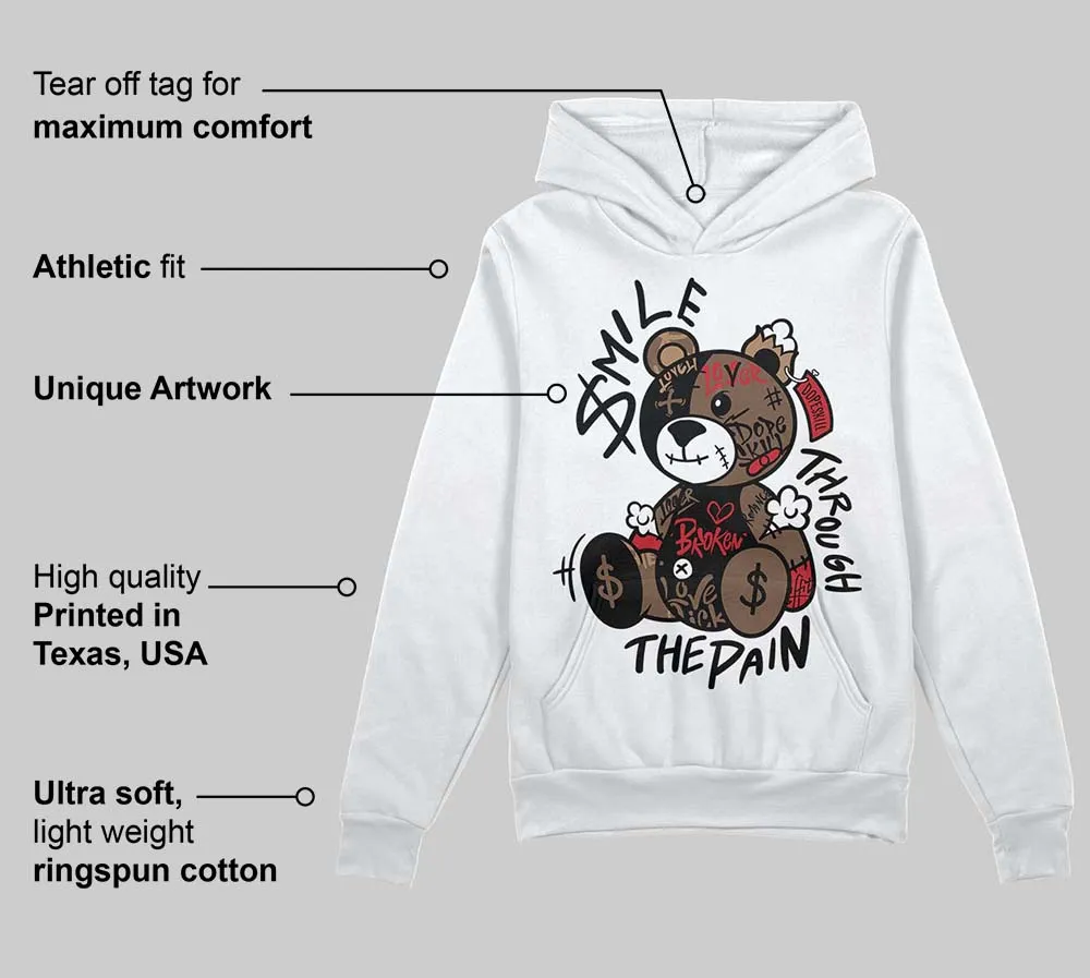 Olive 9s DopeSkill Hoodie Sweatshirt Smile Through The Pain Graphic sold by DopeSkill product image thumbnail 3