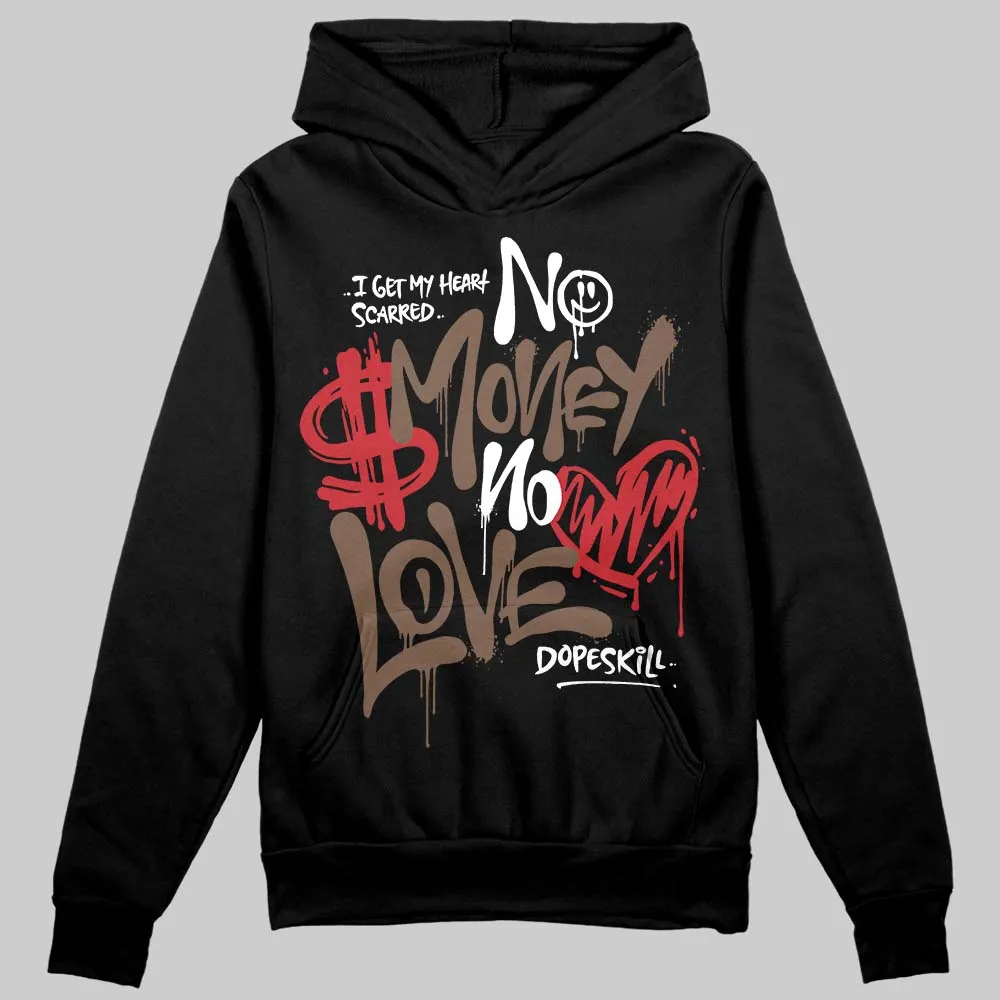 Olive 9s DopeSkill Hoodie Sweatshirt No Money No Love Typo Graphic sold by DopeSkill product image thumbnail 2