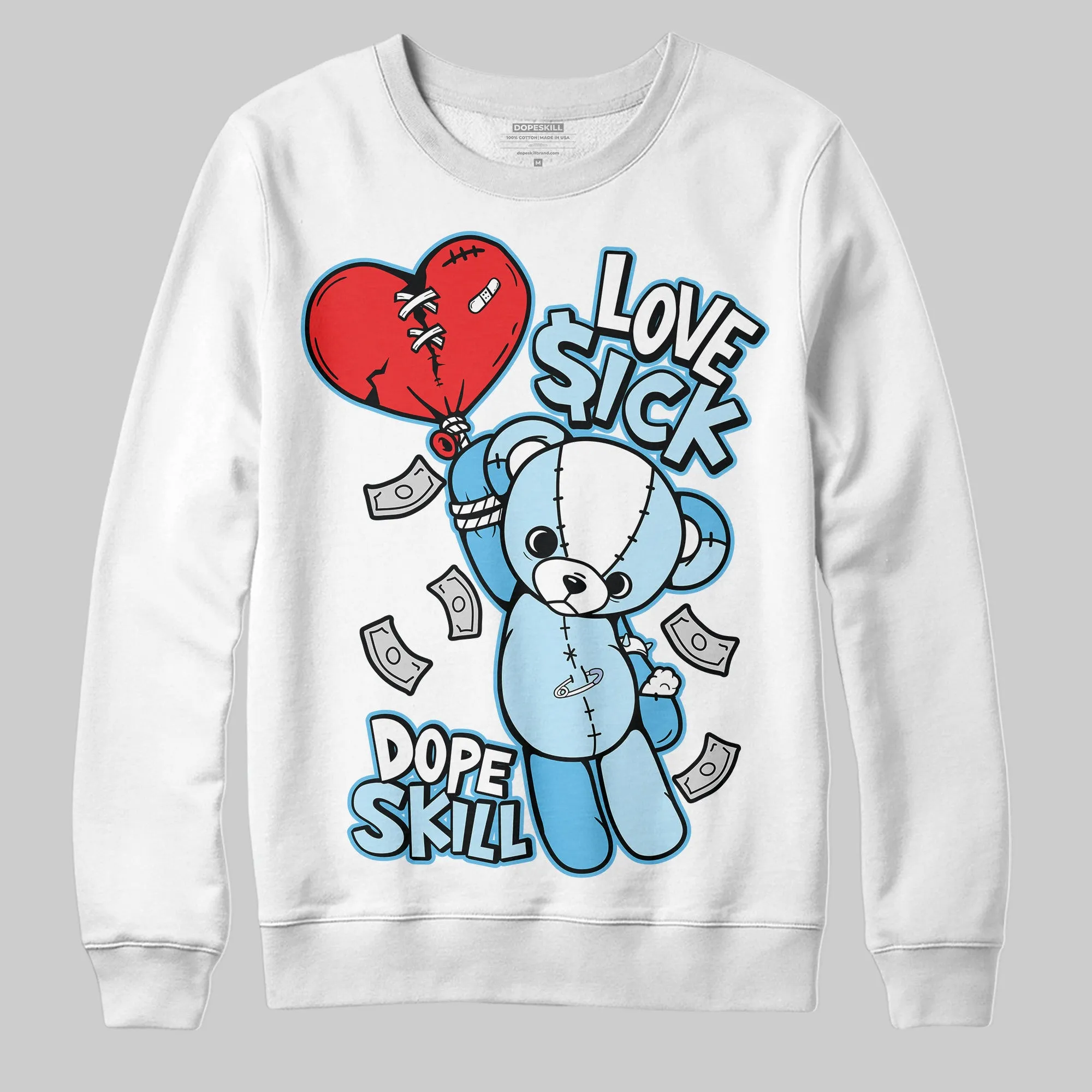 Legend Blue 11s DopeSkill Sweatshirt Love Sick Graphic sold by DopeSkill