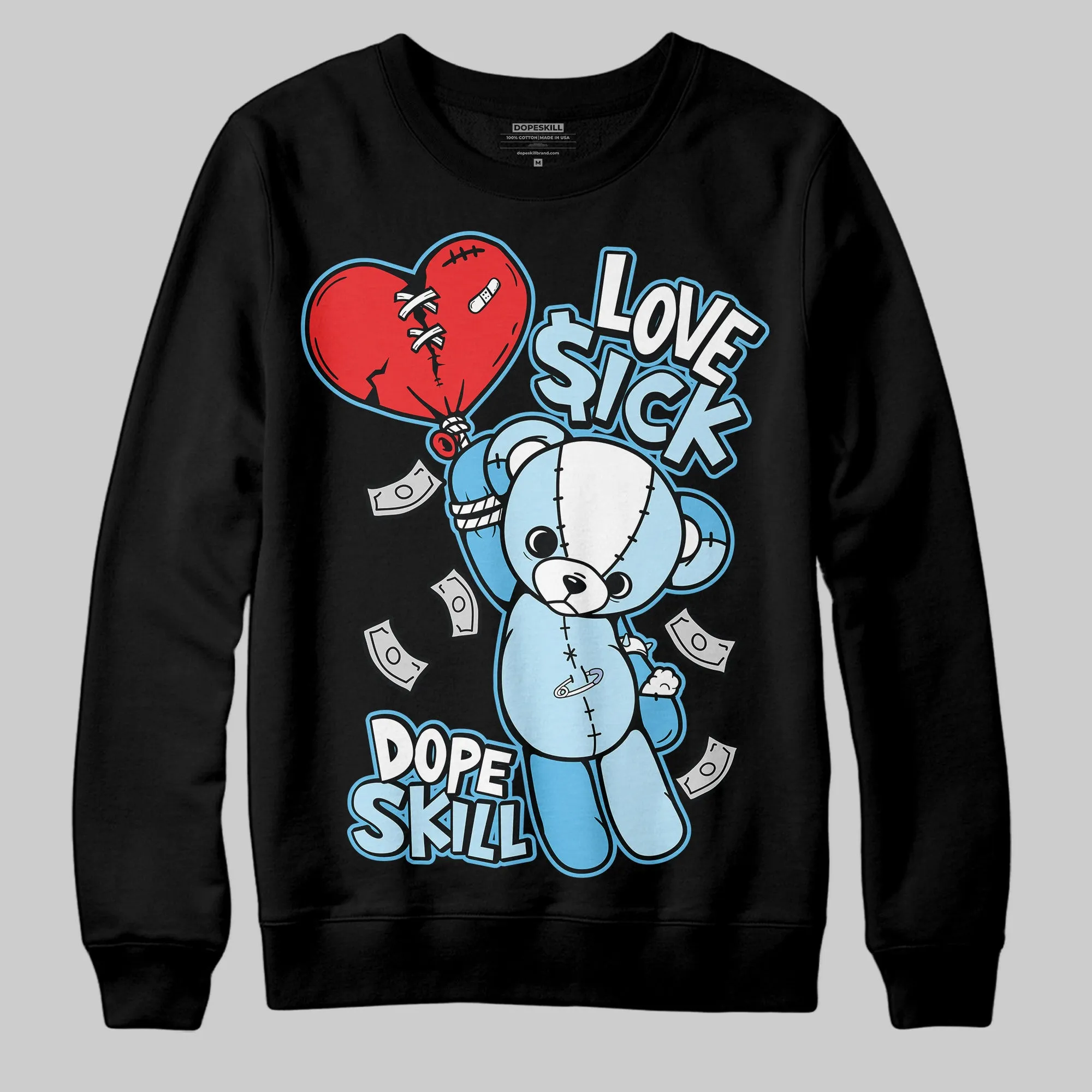 Legend Blue 11s DopeSkill Sweatshirt Love Sick Graphic sold by DopeSkill product image thumbnail 2